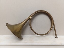 Antik trombita sárgaréz réz rézfúvós hangszer katona militari 888 1597