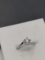 Fehérarany 18k szoliter gyémánt gyűrű 0,9ct L Si1