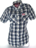 EREDETI SUPERDRY (M / L) KOCKÁS RÖVID UJJÚ NŐI ING