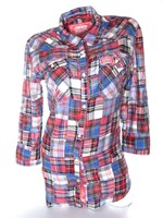 EREDETI SUPERDRY (M) KOCKÁS HÁROMNEGYEDES UJJÚ NŐI ING