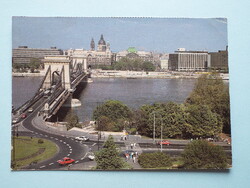 Képeslap (68) - Budapest - Lánchíd 1980-as évek - (Foto: dr. Szabó József)