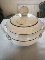 Herendi porcelán aranyozott leves tàl  , készlet ebédlő szett pörköltes töltött káposzta stb...