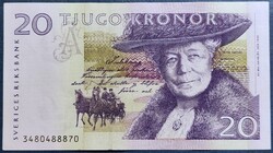Svédország 20 Kronor / Korona 2003, VF+.