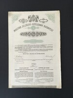 Magyar Jelzálog-Hitelbank Budapest Záloglevél 100 Korona 1904.