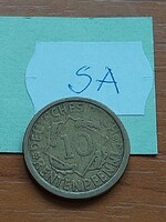NÉMETORSZÁG 10 REICHSPFENNIG 1924 E Muldenhütten, Alumínium-Bronz  SA