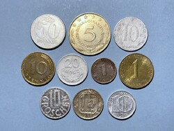 Európai érme 10 db NSZK NDK jugoszláv csehszlovák osztrák szovjet CCCP lengyel érme