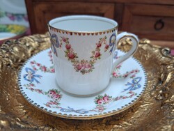 Antik angol Balmoral porcelán kávéscsésze