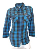 EREDETI SUPERDRY (S) KOCKÁS HÁROMNEGYEDES UJJÚ NŐI ING