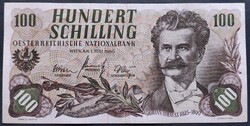 Ritka! Ausztria 100 Schilling 1960, VF+.