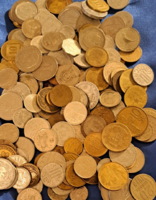 170 darab  külföldi pénz érme, vegyesen LOT (604)