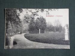 Képeslap,Harkány,park részlet,Feiler Mariska kiadás Siklós ,1914-