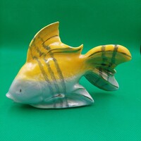 Ritka gyűjtői Káldor Aurél BŰV kerámia Aranyhal figura