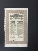 Pesti Hazai Első takarékpénztár Egyesület Záloglevél 1000 Svájci Frank 1931. Ritka