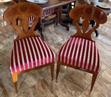 Biedermeier támlás székek (4 db) 20. sz. eleje