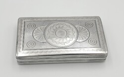 Antik (1820) ezüst doboz, szelence (155 g)
