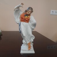 Herendi porcelán Táncoló Juhász, Betyár, Paraszt figura