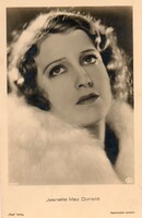 Képeslap: Külföldi színészek, Jeanette Mac Donald.