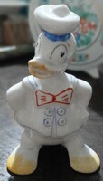 Retró Donald kacsa porcelán figura
