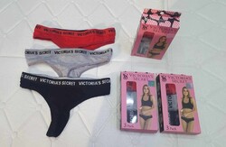 CALVIN KLEIN,VICTORIA SECRET,TOMMY HILFIGER női alsó,bugyi szett,S-2XL.,3 darabos csomag
