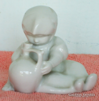 ZSOLNAY PAJZSPECSÉTES FEHÉR KORSÓS  ANNUSKA.