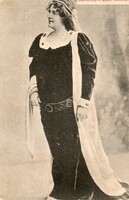 Képeslap: Színészek, Szacsvayné Boer Emma. 1900.