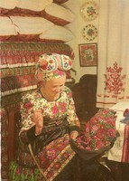 Képeslap:  Népviselet, Mezőkövesd.