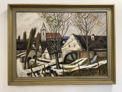 Somogyi Imre (1918-1999) 59x79 cm EREDETI olajfestménye