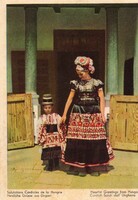 Képeslap:  Népviselet, Mezőkövesd.