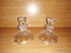 Üveg gyertyatartó párban - 10 cm magas (22/d)