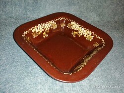 Városlődi kerámia négyzetes tál 20*20 cm (A11)