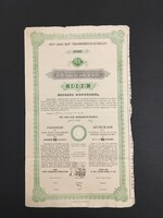 Pesti Hazai Első Takarékpénztár Egyesület Záloglevél 1000 Korona 1904.
