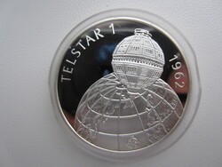 1992. évi Telstar ezüst emlékérme PP 0.925 AG 31,46 g