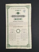 Pesti Hazai Első Takarékpénztár Egyesület Záloglevél 1000 Korona 1904.