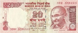 20 rupia rupees 2015 India UNC