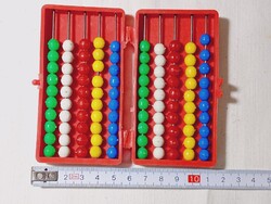 Régi műanyag abakusz gyerek számológép Abacus dobozban Biserka Zagreb
