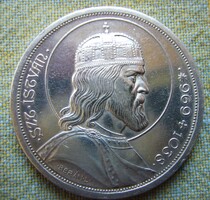 Ezüst Szent István  5 Pengősök 1938 T1