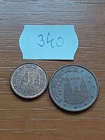 SPANYOLORSZÁG 1 + 5 EURO CENT 1999  Acél réz bevonattal, Santiago de Compostela, katedrális 340