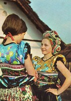 Képeslap:  Népviselet, Mezőkövesd.