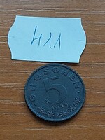 AUSZTRIA 5 GROSCHEN 1948 CINK  411