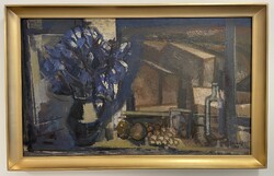 Seres János (1920-2004) 61x96 cm EREDETI olajfestménye