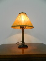 Antik art deco márványtalpas bronz asztali lámpa