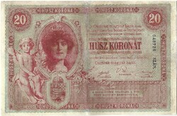 20 korona 1900 restaurált Ritka 1.