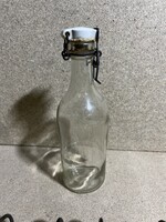 Régi csatos üveg, palack, vizes. 4061