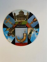 Köralakú képeslap. Esztergom. Főszékesegyházi kincstár,Széchenyi tér,Főszékesegyház..