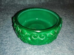 Bohemia curt schlevogt malachite glass jewelry holder without lid (a11)