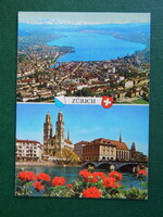 Képeslap Svájc 1981. Zürich látképe