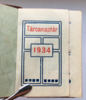 DUKESZ Papíráruház Szombathely mini tárcanaptára 1934