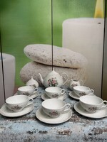 Hutschenreuther Virágmintás Porcelán Teáskészlet A141