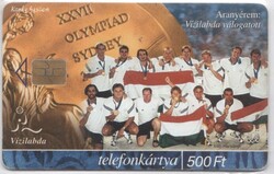 Magyar telefonkártya 1287  2000 Sydney érmese  ODS 4   30.000 Db.