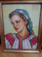Eladó egy gyönyörű kréta rajz,grafika